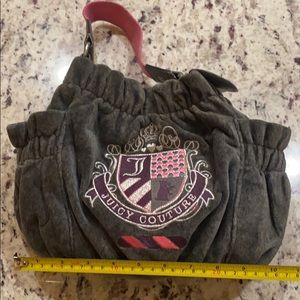 Juicy Couture Grey Velour Purse